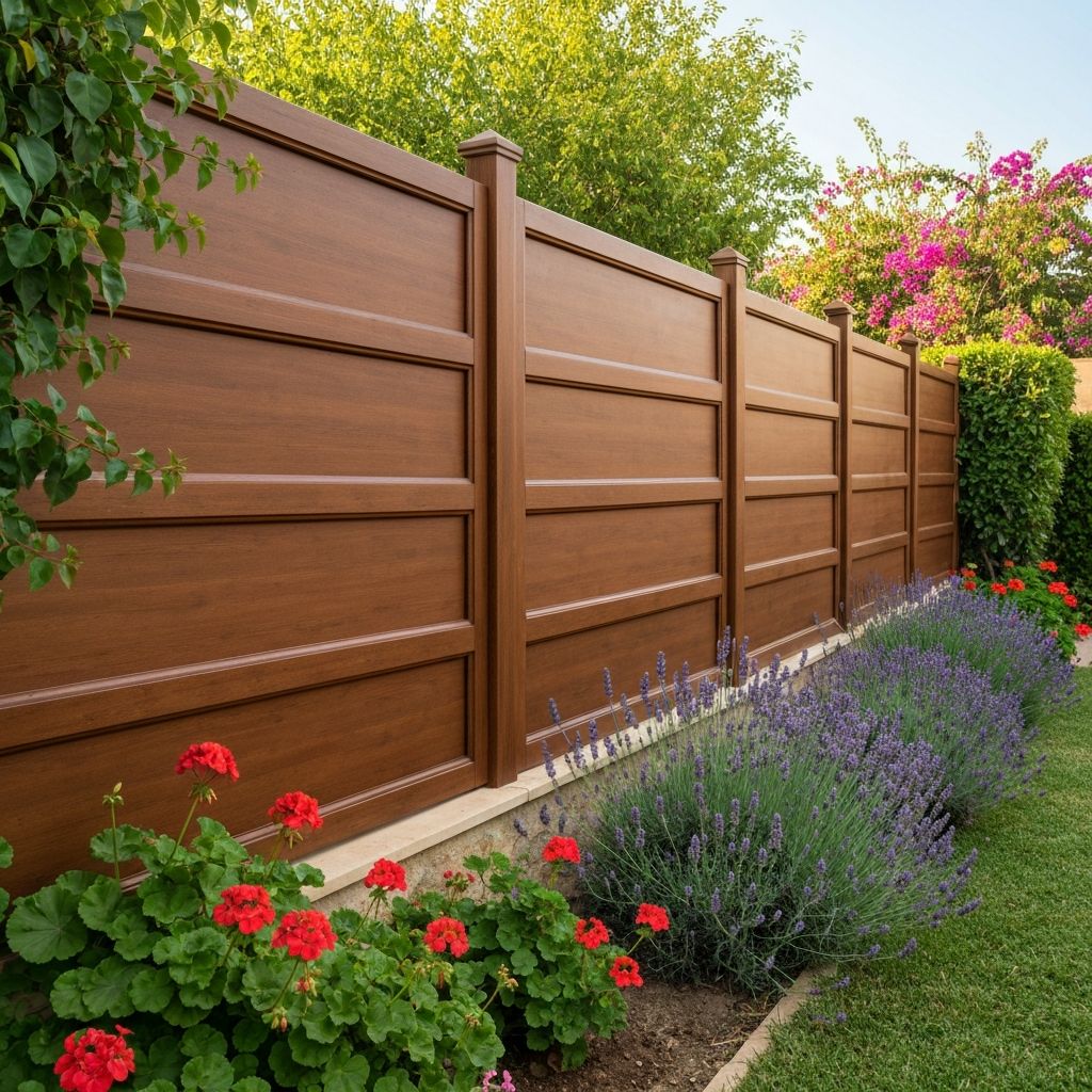 Instalación de vallado en jardín residencial